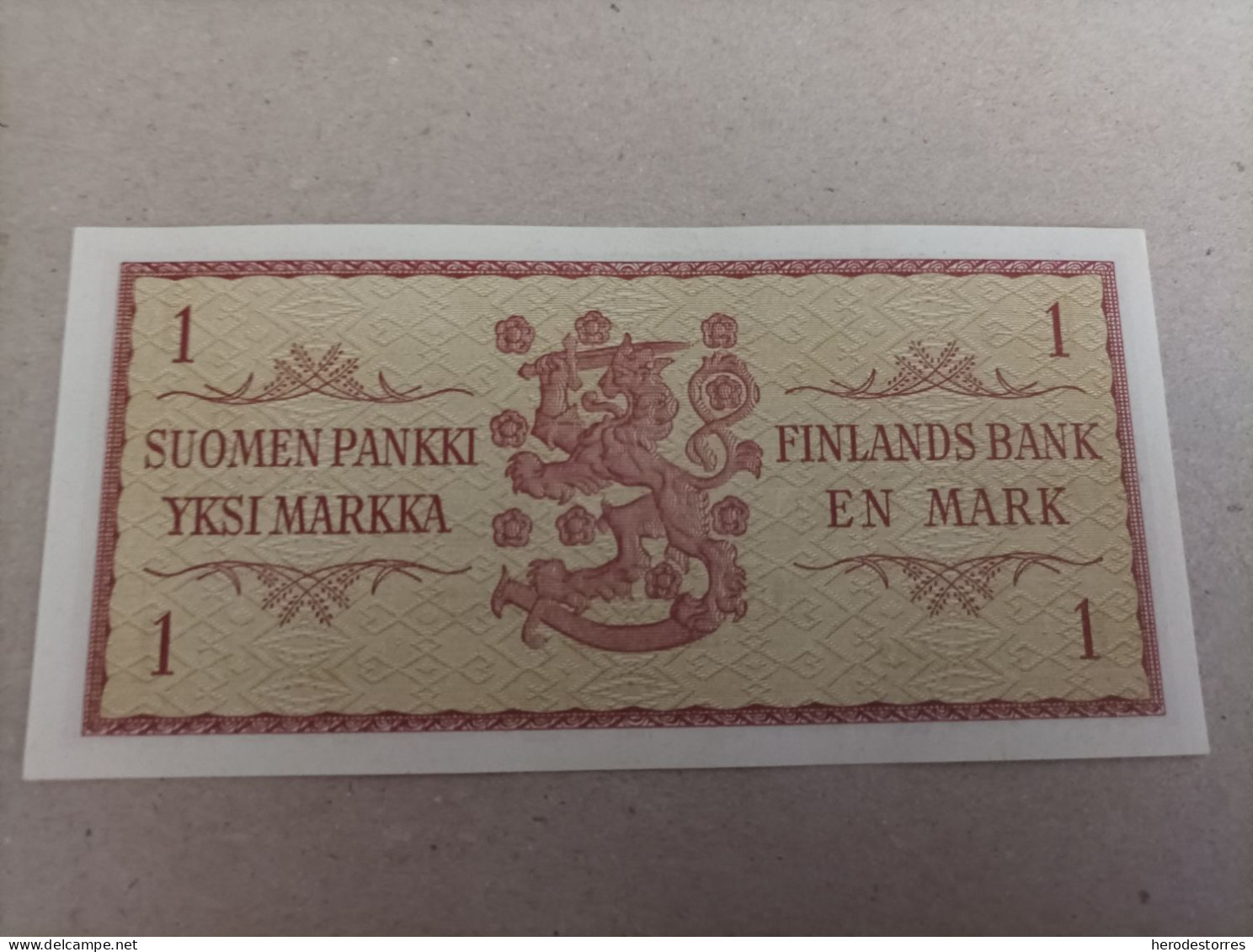 Billete De Finlandia De 1 Markkaa,serie A Especial, Año 1963, UNC - Finnland