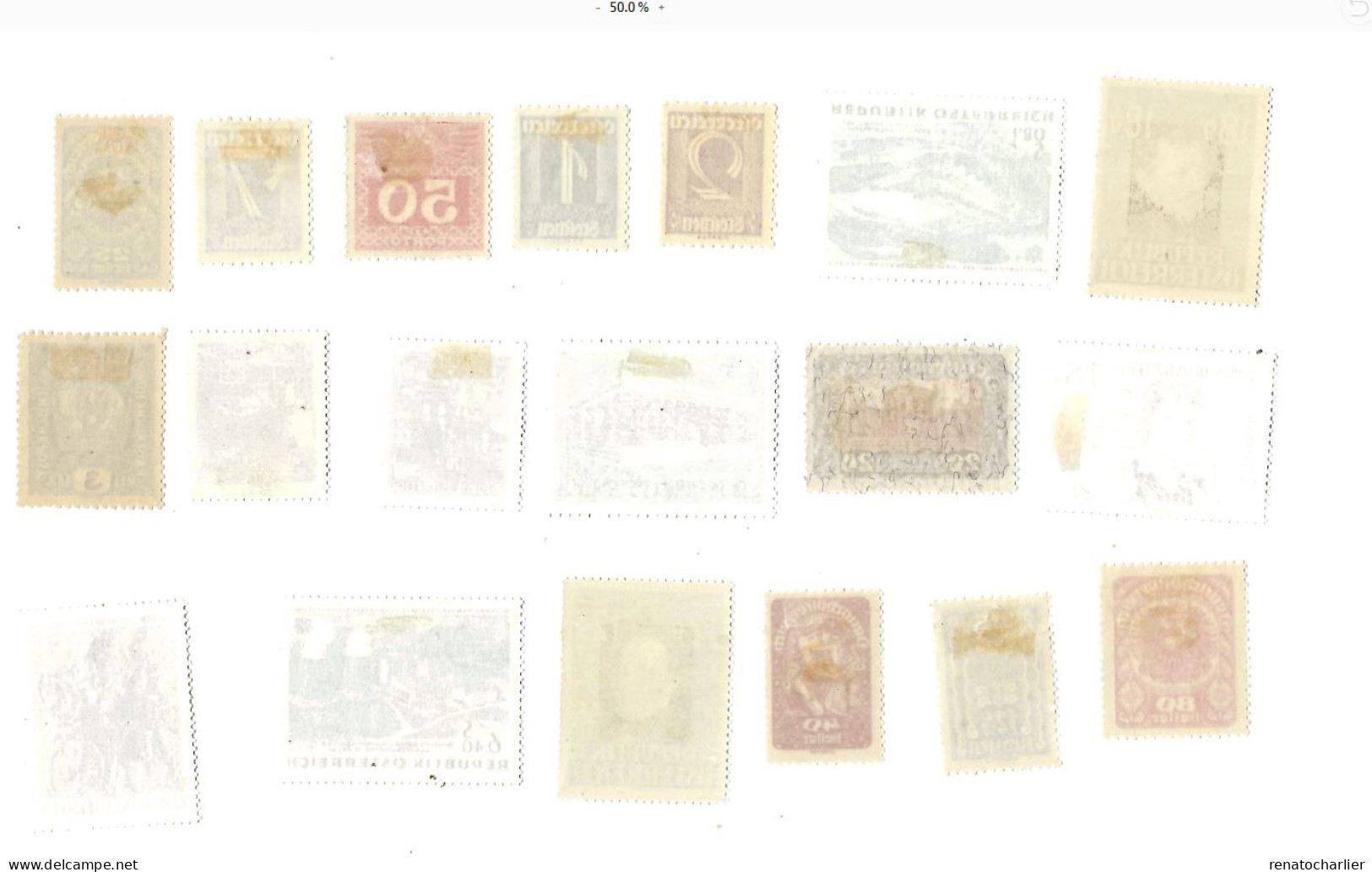 Collection De 35 Timbres MH,Neufs Avec Charnière. - Verzamelingen