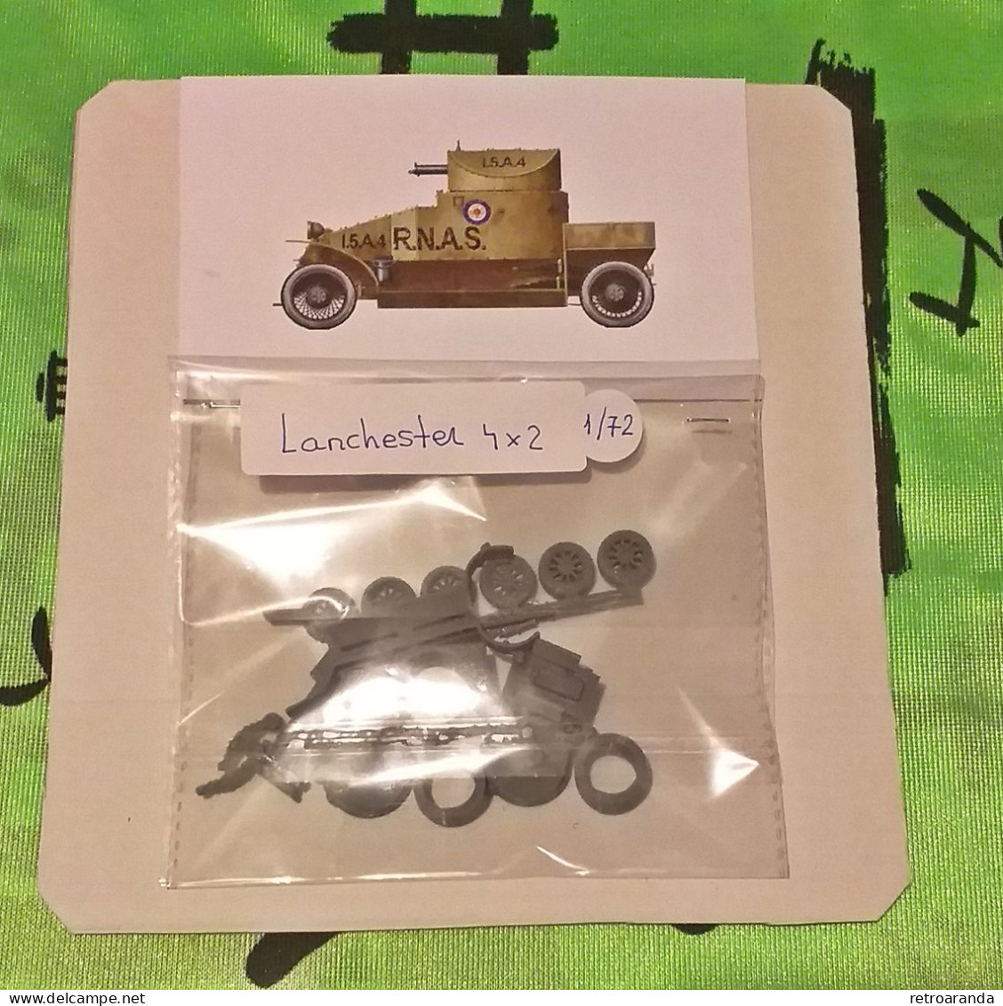 Kit Maqueta Para Montar Y Pintar - Vehículo Militar - Lanchester 4 × 2 . WWI . - Véhicules Militaires