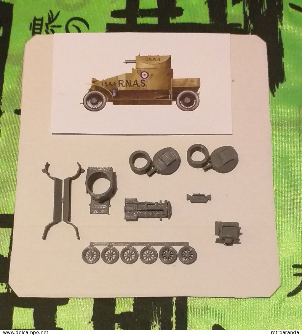 Kit Maqueta Para Montar Y Pintar - Vehículo Militar - Lanchester 4 × 2 . WWI . - Militaire Voertuigen