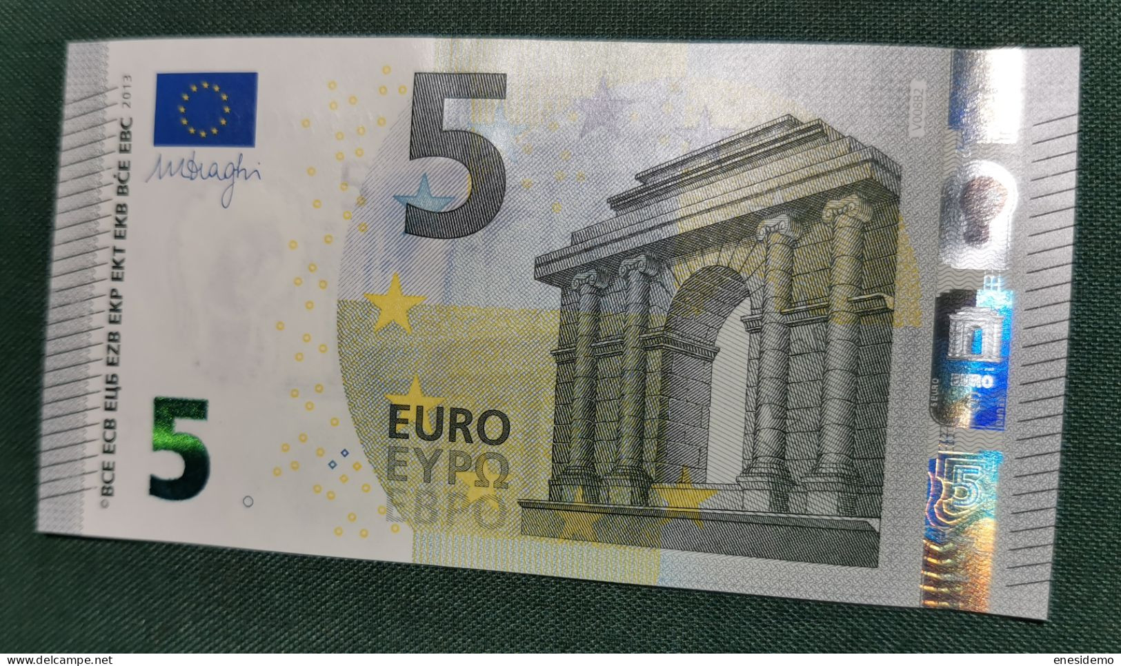 5 EURO SPAIN 2013 DRAGHI V008B2 VB SC FDS UNC. ONLY FOUR ODD NUMBERS - 5 Euro