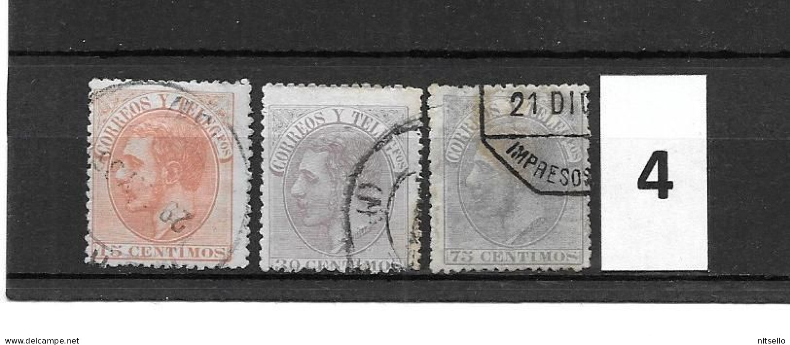 LOTE 2172 /// ESPAÑA 1882  EDIFIL Nº: 210/212  // CATALOG/COTE: 22€   ¡¡¡ OFERTA - LIQUIDATION - JE LIQUIDE !!! - Gebraucht