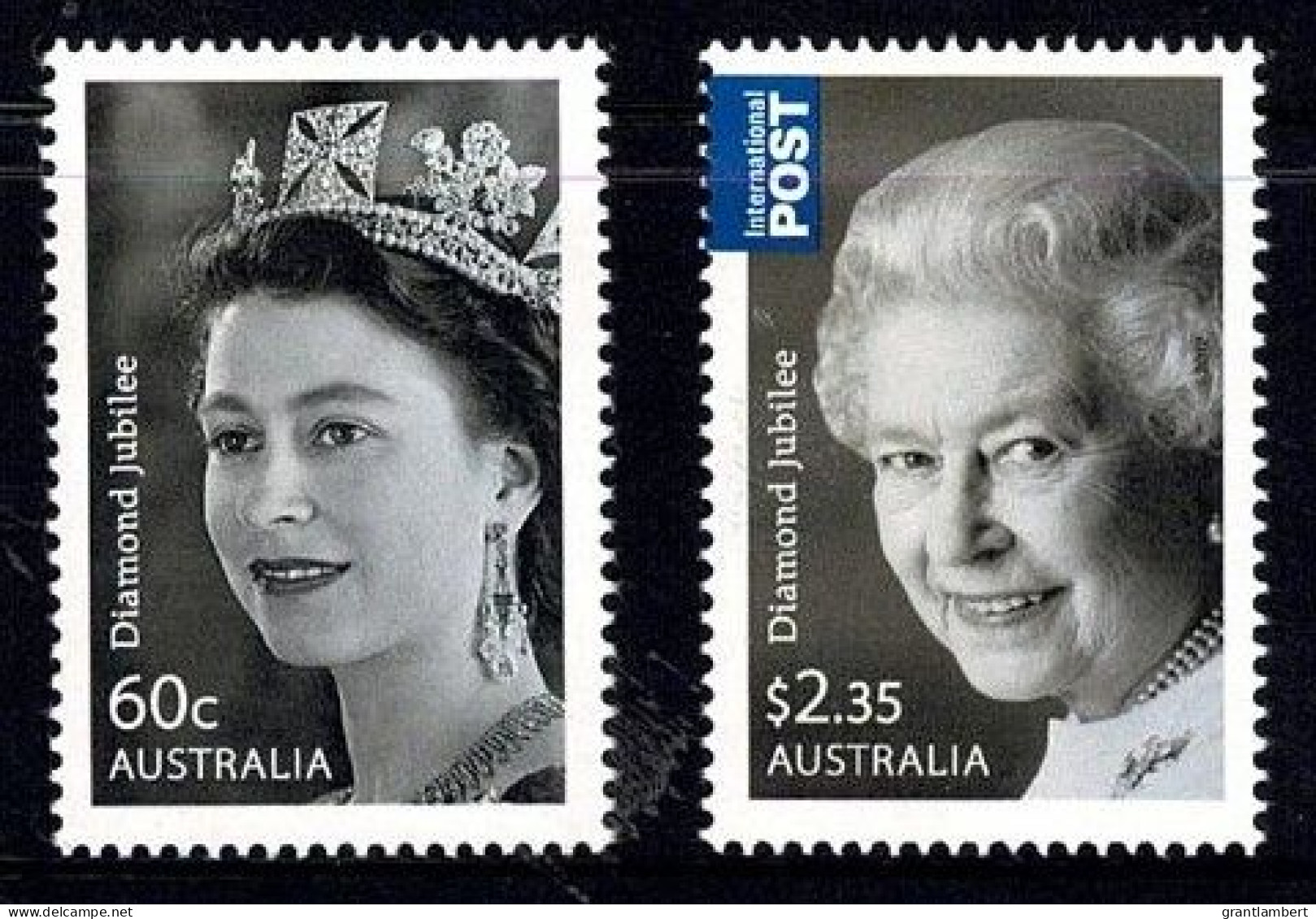 Australia 2012 Diamond Jubilee - Queen Elizabeth  Set Of 2 MNH - Nuevos