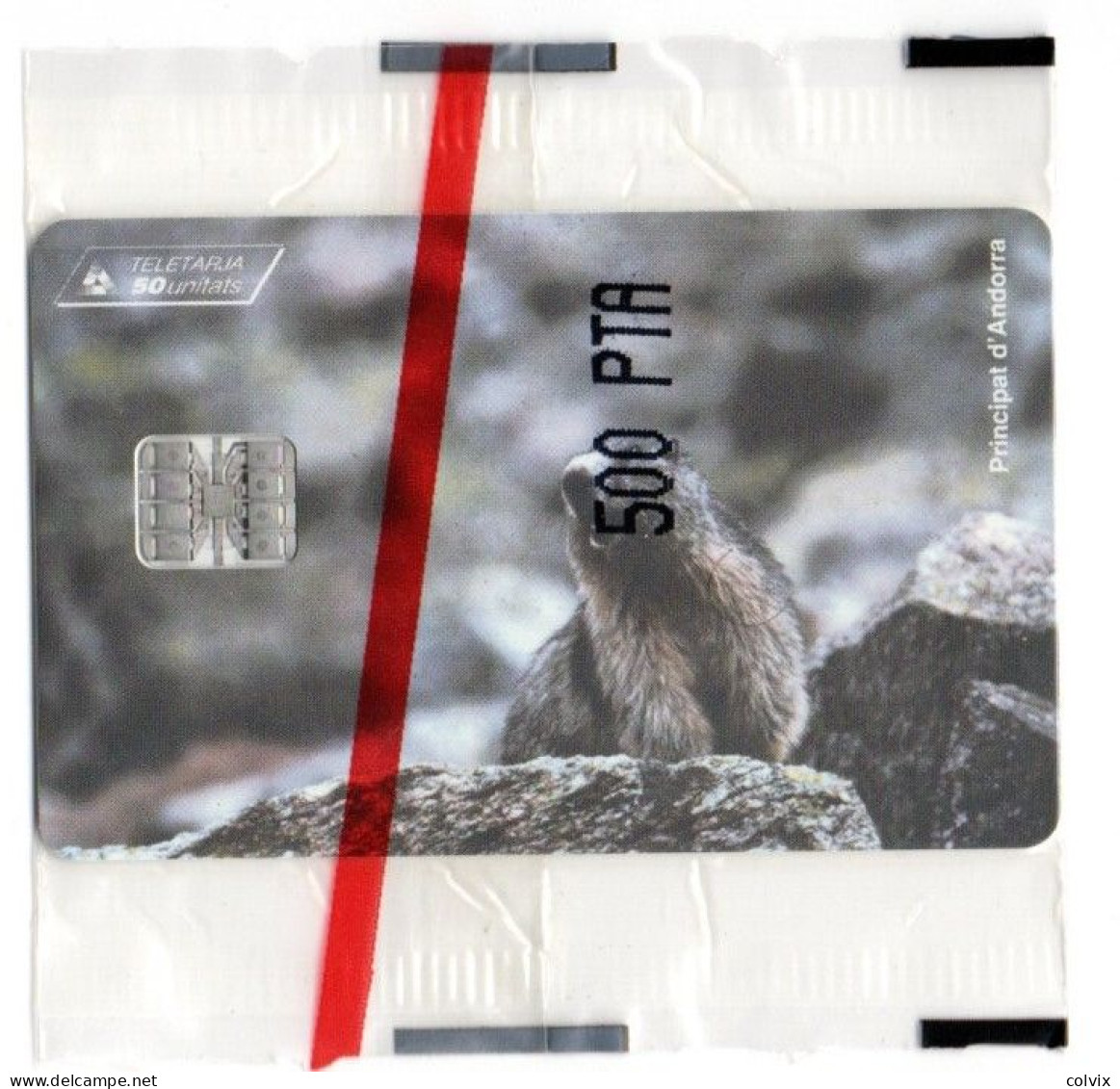 ANDORRE TELECARTE REF PHONECOTE AND48 50U Date 03/96 MARMOTTE 10 000 Ex BLISTER MINT - Andorra