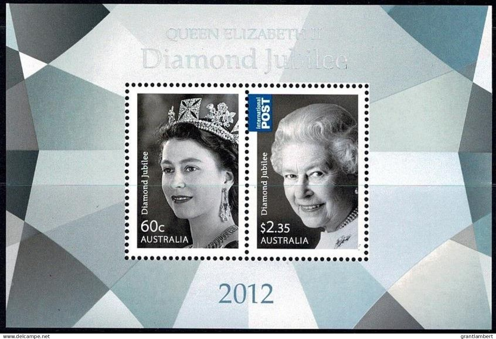 Australia 2012 Diamond Jubilee - Queen Elizabeth  Minisheet MNH - Mint Stamps