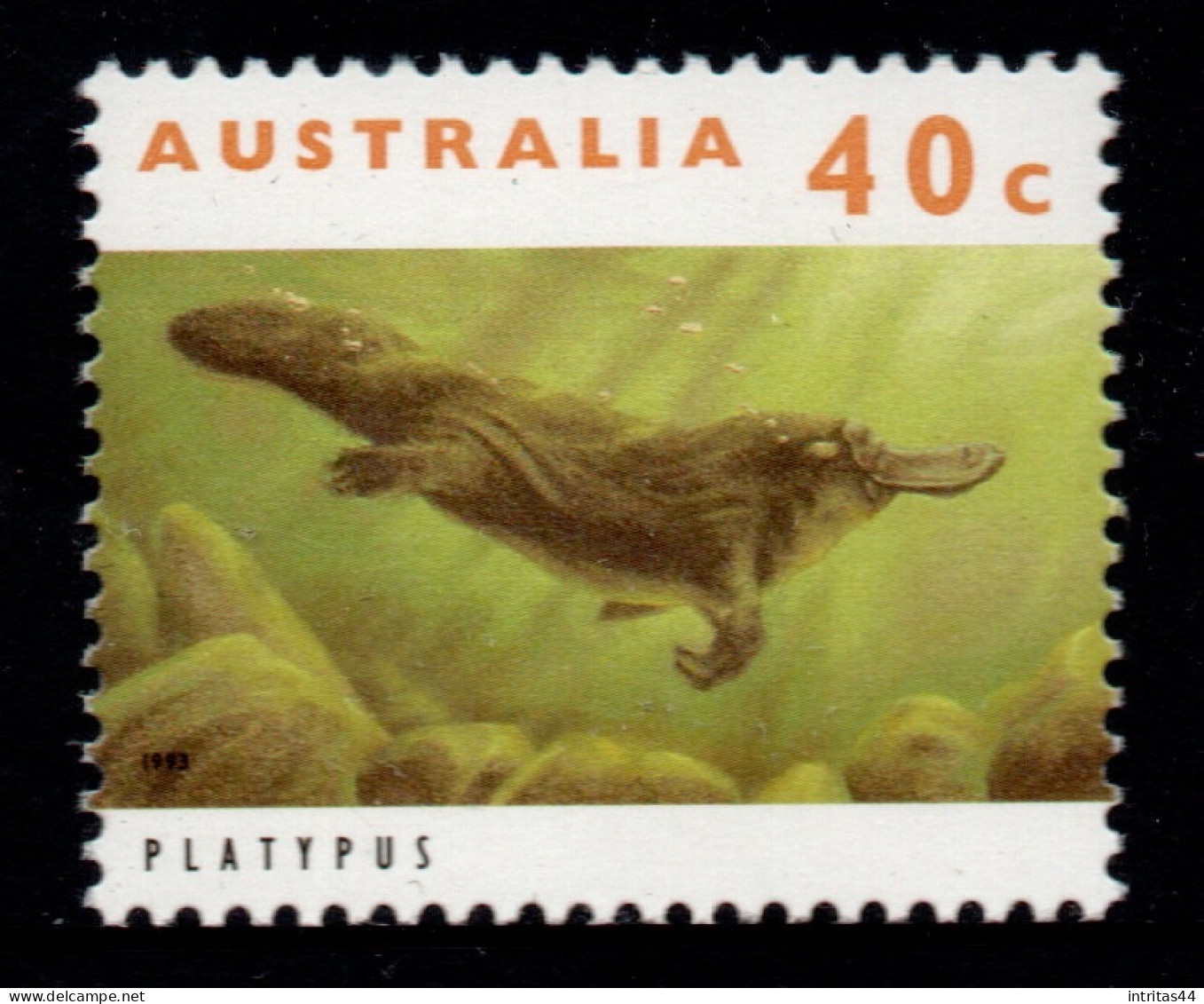 AUSTRALIA 1993  AUSTRALIAN WILDLIFE 40c " PLATYPUS " STAMP MNH - Ungebraucht