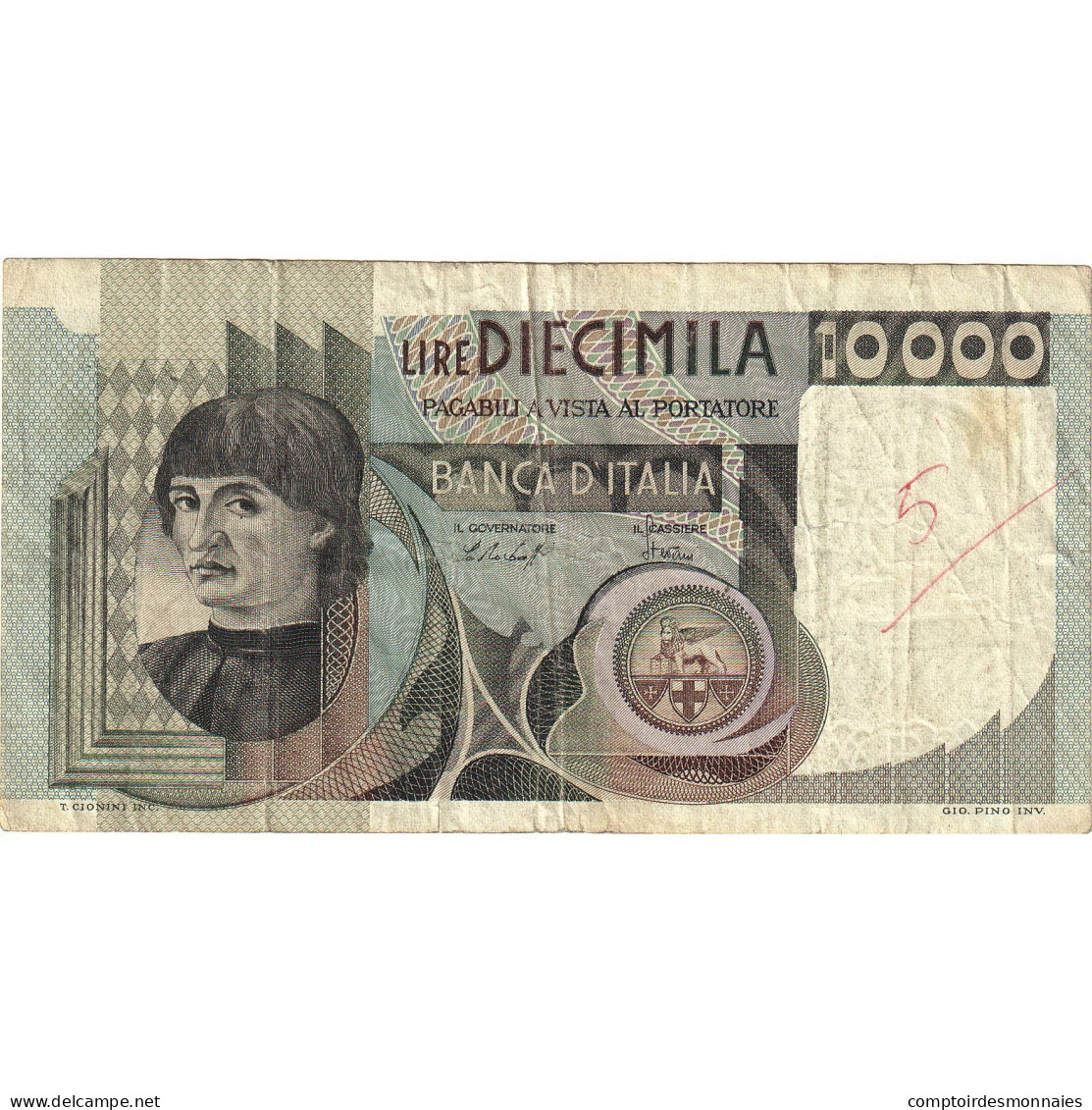 Billet, Italie, 10,000 Lire, 1978, 1978-08-25, KM:106c, TB - 10.000 Lire