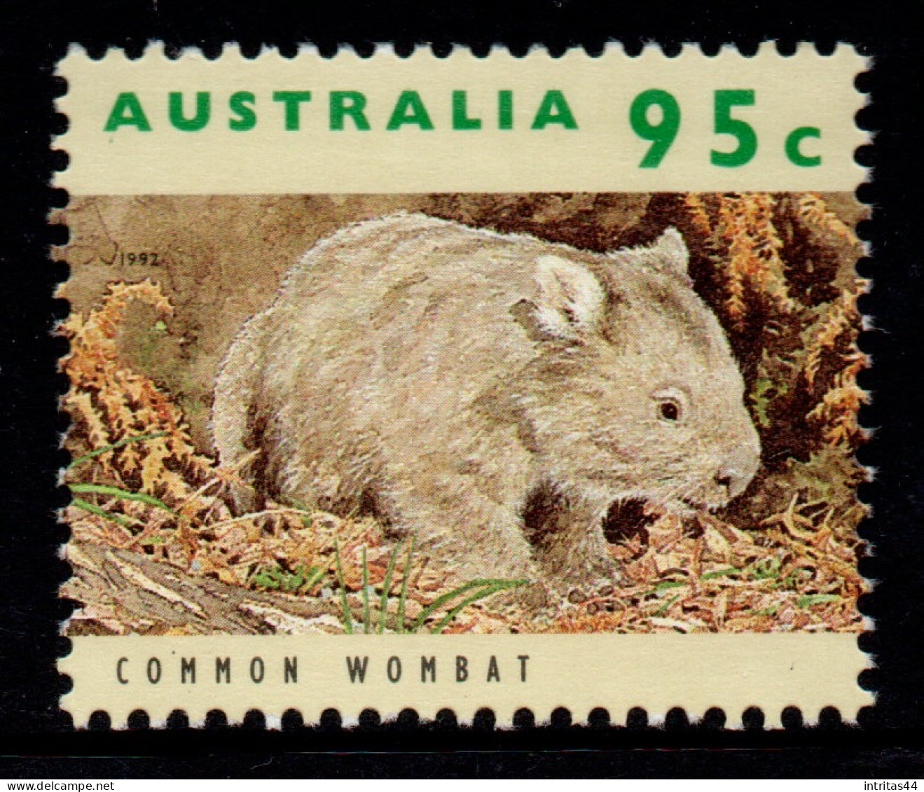 AUSTRALIA 1993  AUSTRALIAN WILDLIFE 95c " COMMON WOMBAT " STAMP MNH - Ungebraucht