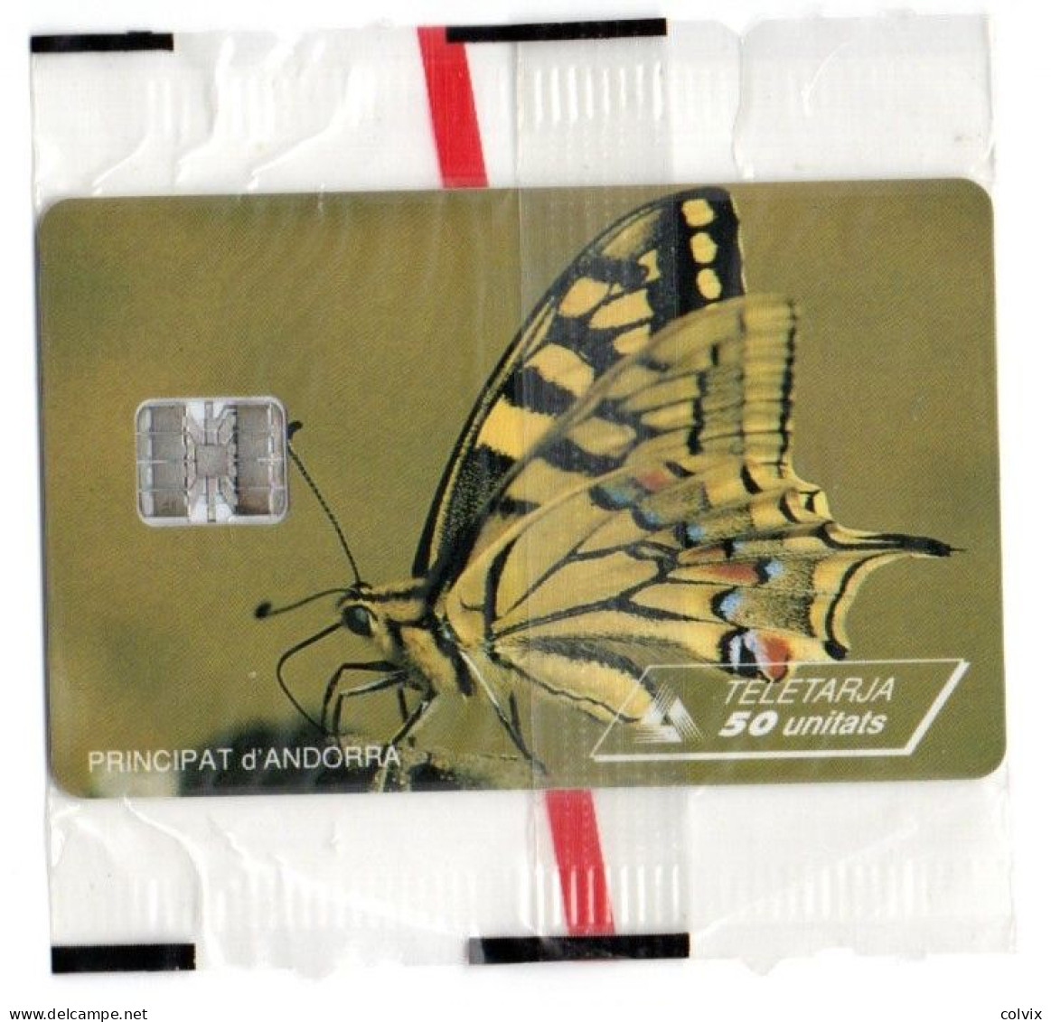 ANDORRE TELECARTE REF PHONECOTE AND25 50U Date 06/95 PAPILLON 20 000 Ex BLISTER MINT - Andorre