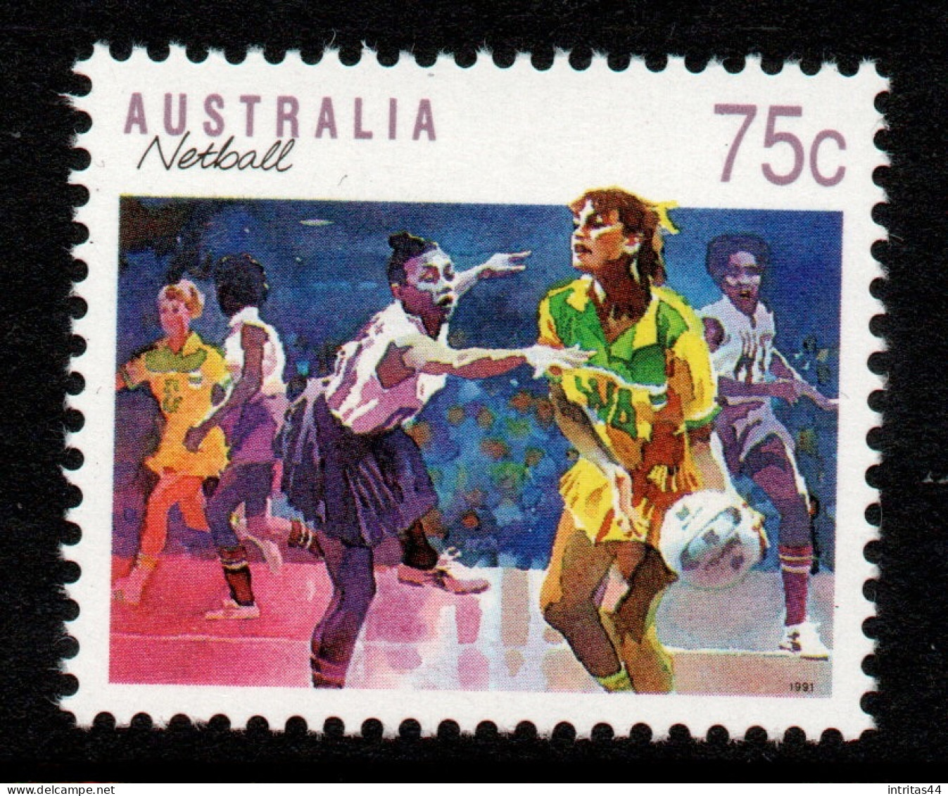 AUSTRALIA 1991 SPORTS 75c " NETBALL " STAMP MNH - Nuovi