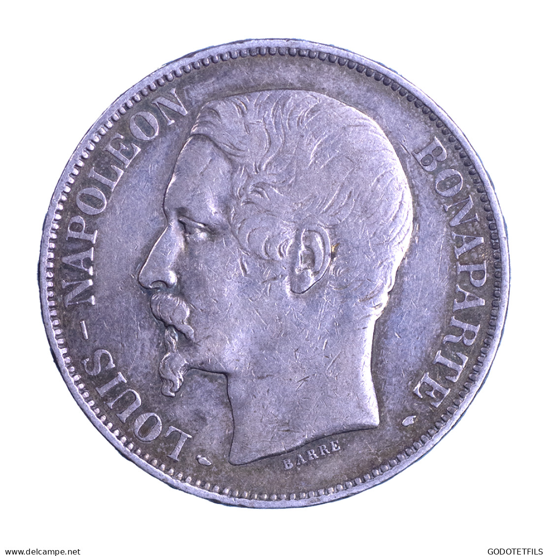 II ème République- 5 Francs Louis-Napoléon Bonaparte, 1852 Paris - 5 Francs