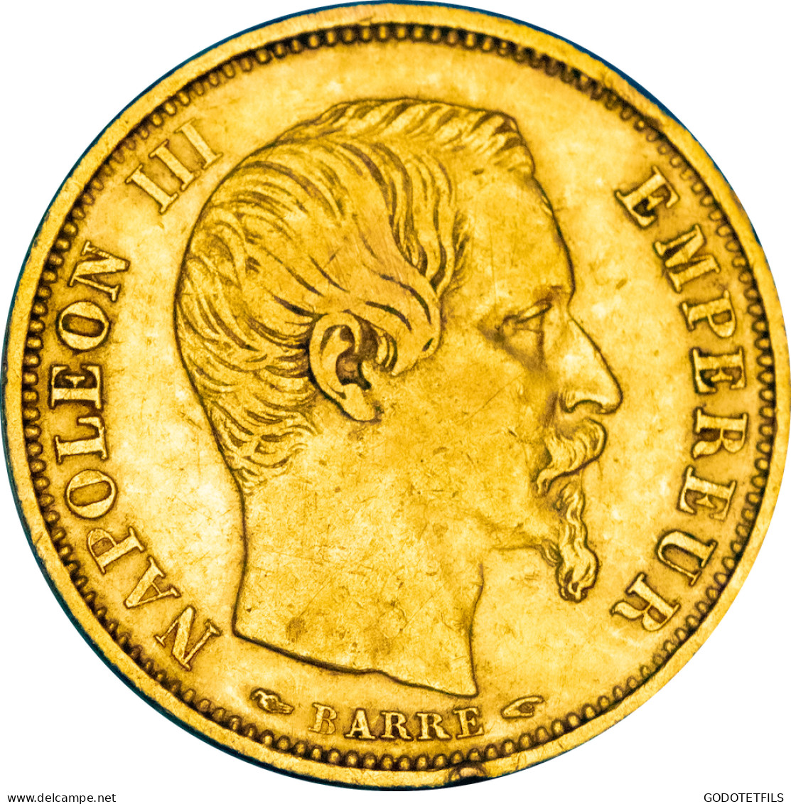 Second Empire - 10 Francs Napoléon III Petit Module 1854 Paris - 10 Francs (oro)