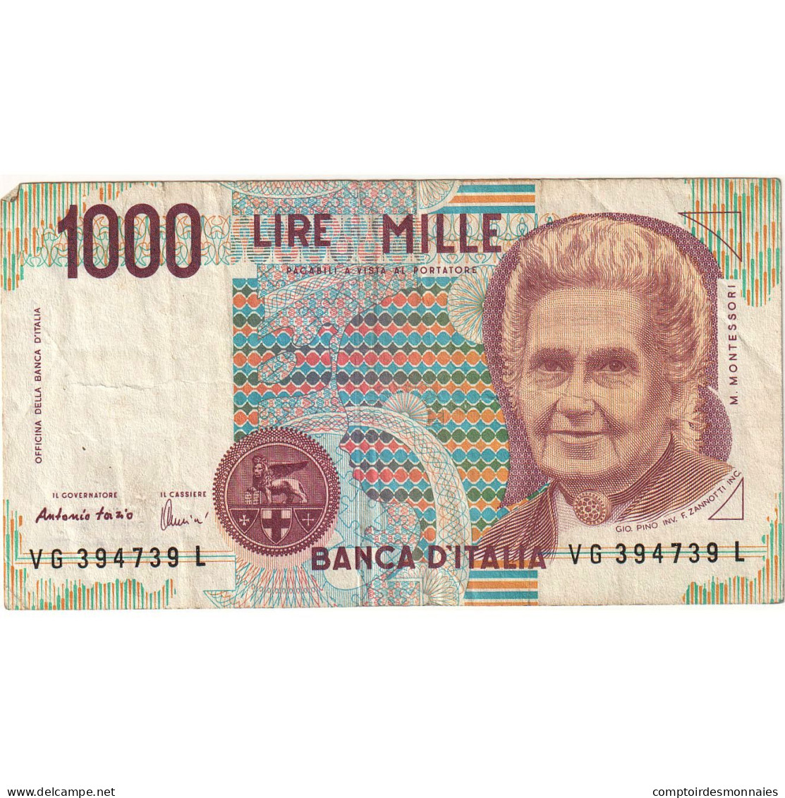 Billet, Italie, 1000 Lire, 1990, 1990-10-03, KM:114b, TTB - 1.000 Lire