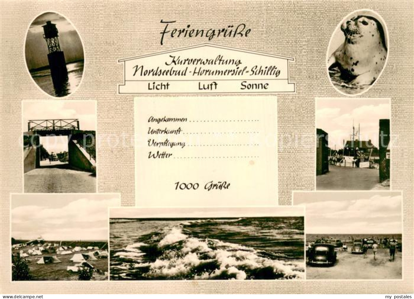 73712310 Schillig Horumersiel Leuchtturm Bruecke Camping Dorfpartie Sturm  - Wangerland