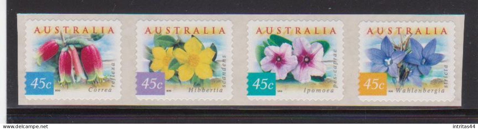 AUSTRALIA 1999 FAUNA AND FLORA (3rd SERIES) "COASTAL ENVIRONMENT FLOWERS "  STRIP MNH. (4) KOALA'S - Ungebraucht