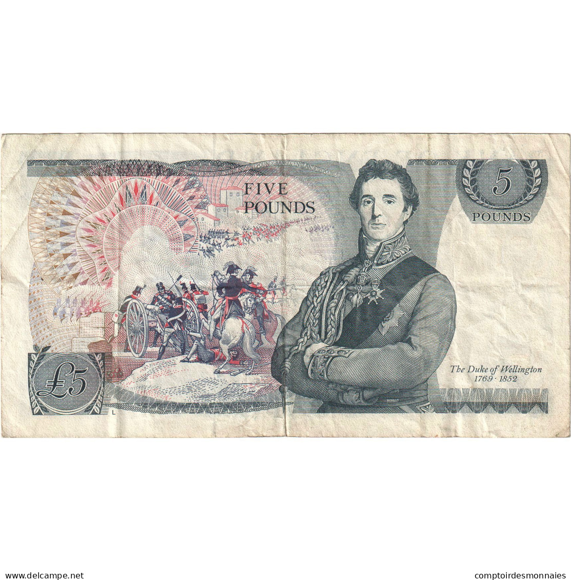 Billet, Grande-Bretagne, 5 Pounds, Undated (1973-80), KM:378b, TB - 5 Pounds