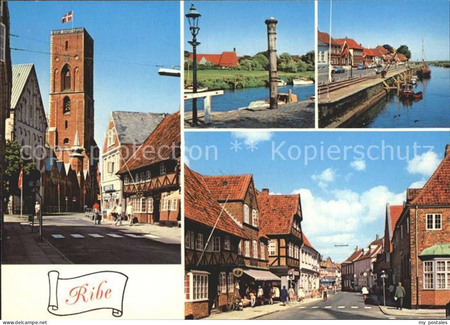 72124771 Ribe Stadtturm Hafen Dorfpartie Ribe - Dänemark