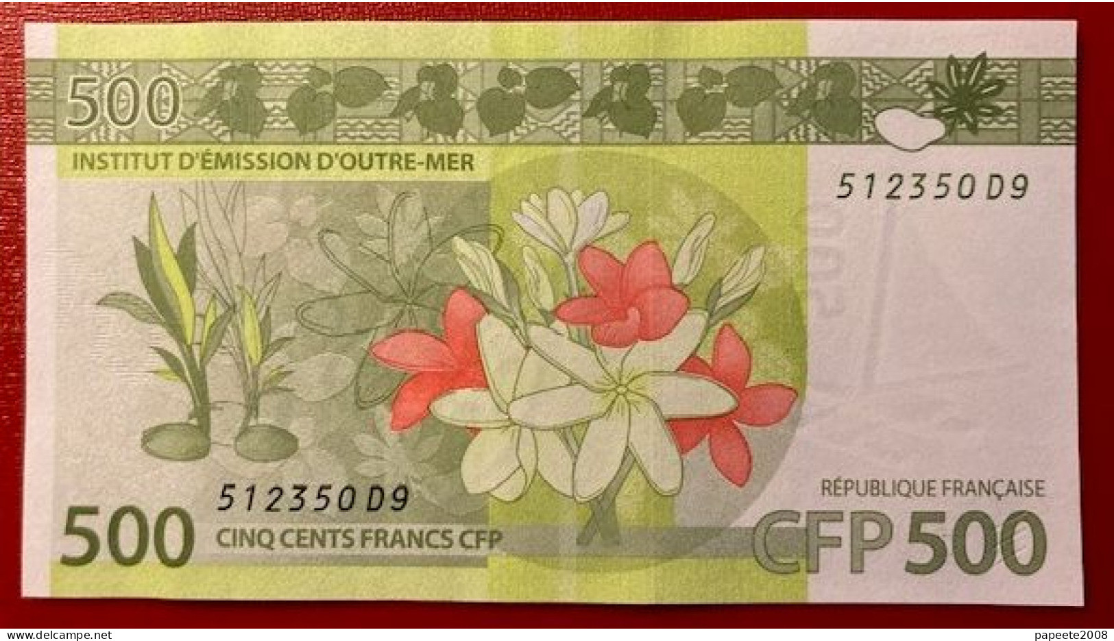 Polynésie Française - 500 FCFP - 2024 / 3ème Jeu De Signatures - Neuf  / Jamais Circulé - Territoires Français Du Pacifique (1992-...)