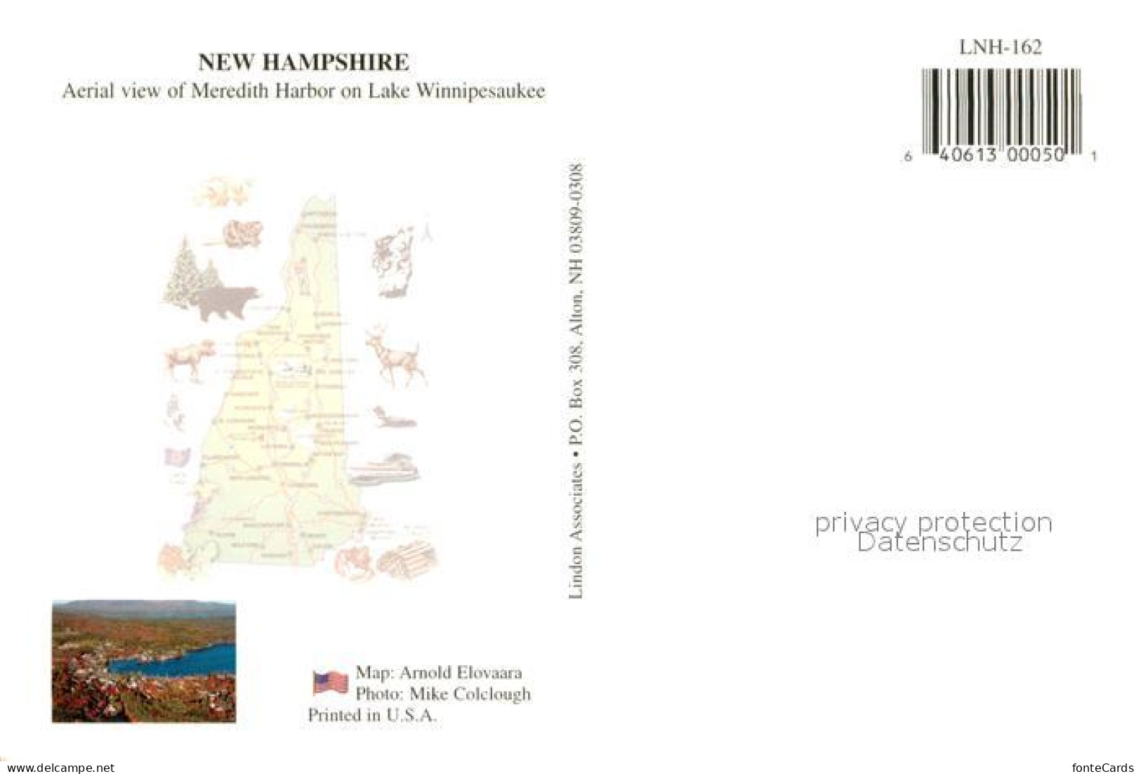 73744447 Meredith_New_Hampshire Fliegeraufnahme Harbor On Lake Winnipesaukee - Altri & Non Classificati