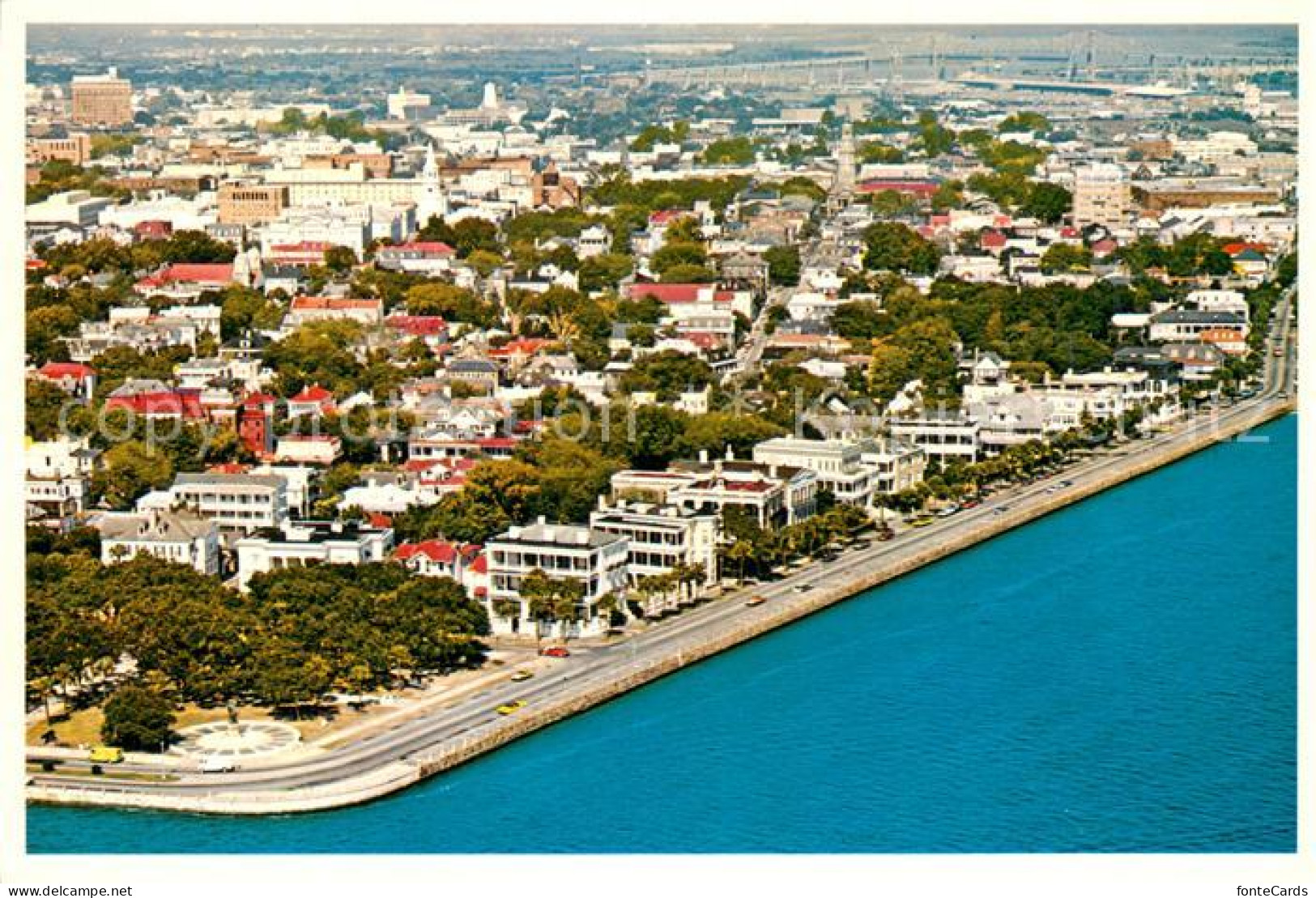 73707238 Charleston_South_Carolina Aerial View From East Battery - Andere & Zonder Classificatie