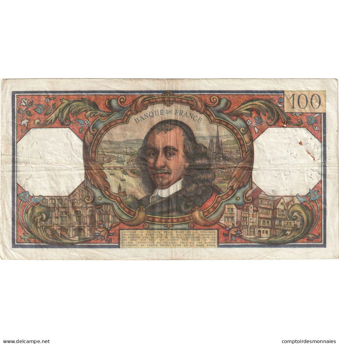 France, 100 Francs, Corneille, 1966-04-07, N.147, TB+ - 100 F 1964-1979 ''Corneille''