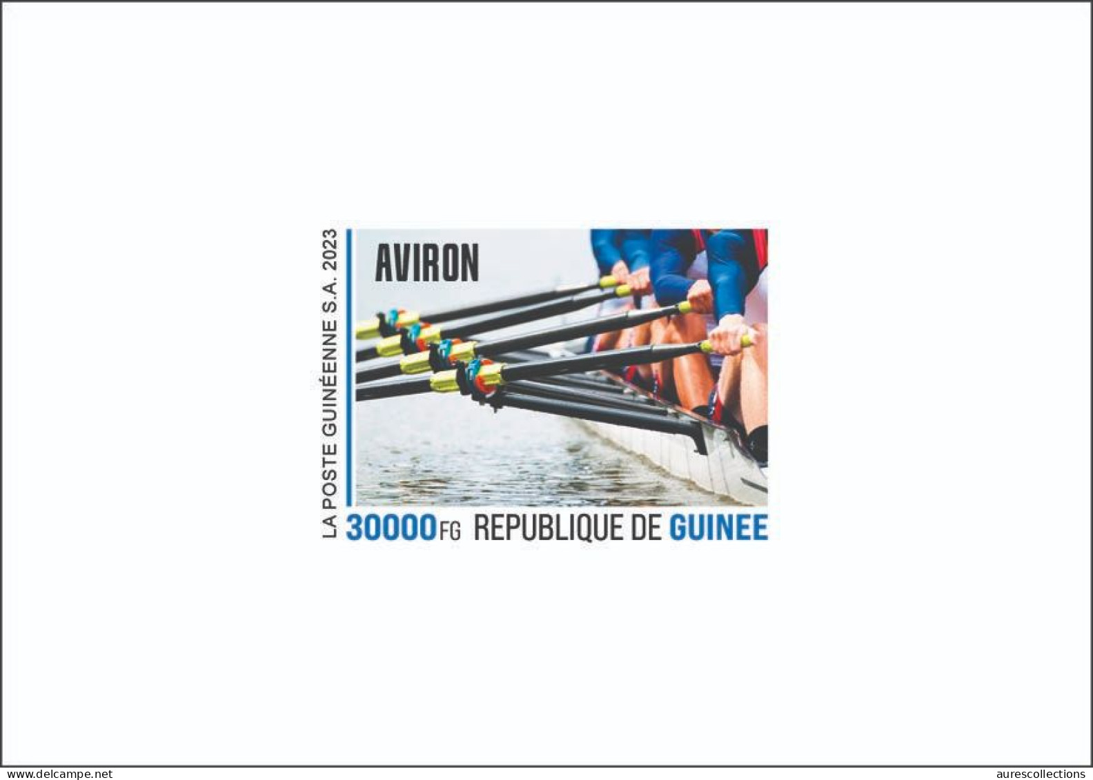 GUINEA 2023 DELUXE PROOF - OLYMPIC GAMES PARIS FRANCE 2024 - ROWING AVIRON - Aviron