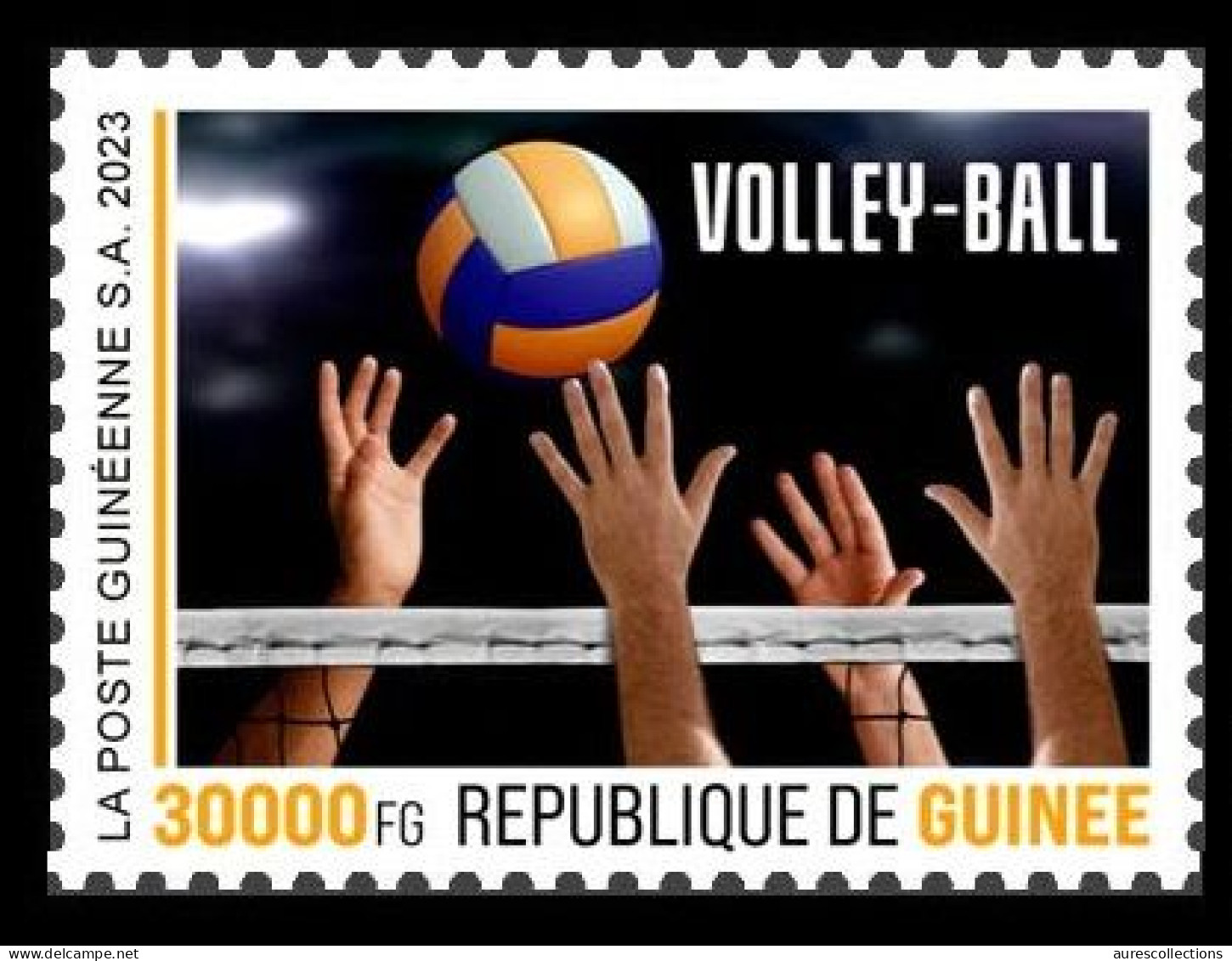 GUINEA 2023 STAMP 1V - OLYMPIC GAMES PARIS FRANCE 2024 - VOLLEY BALL VOLLEYBALL - MNH - Pallavolo