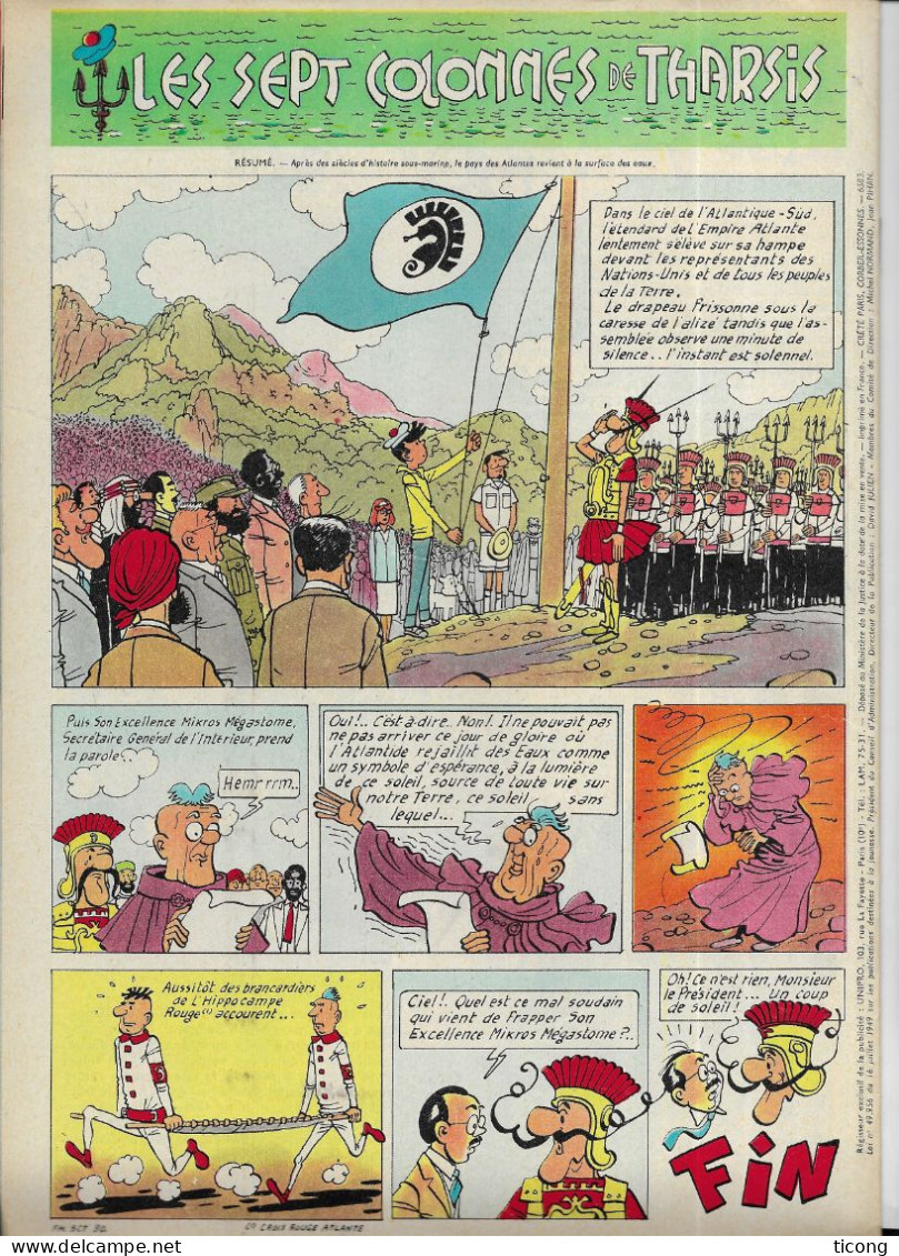 FRIPOUNET ET MARISETTE BD 1964 - PUB BANANIA DISQUE, TORCHON ET SERVIETTE, SYLVAIN ET SYLVETTE, LES ZOOS, ALAIN ET NICOL - Fripounet