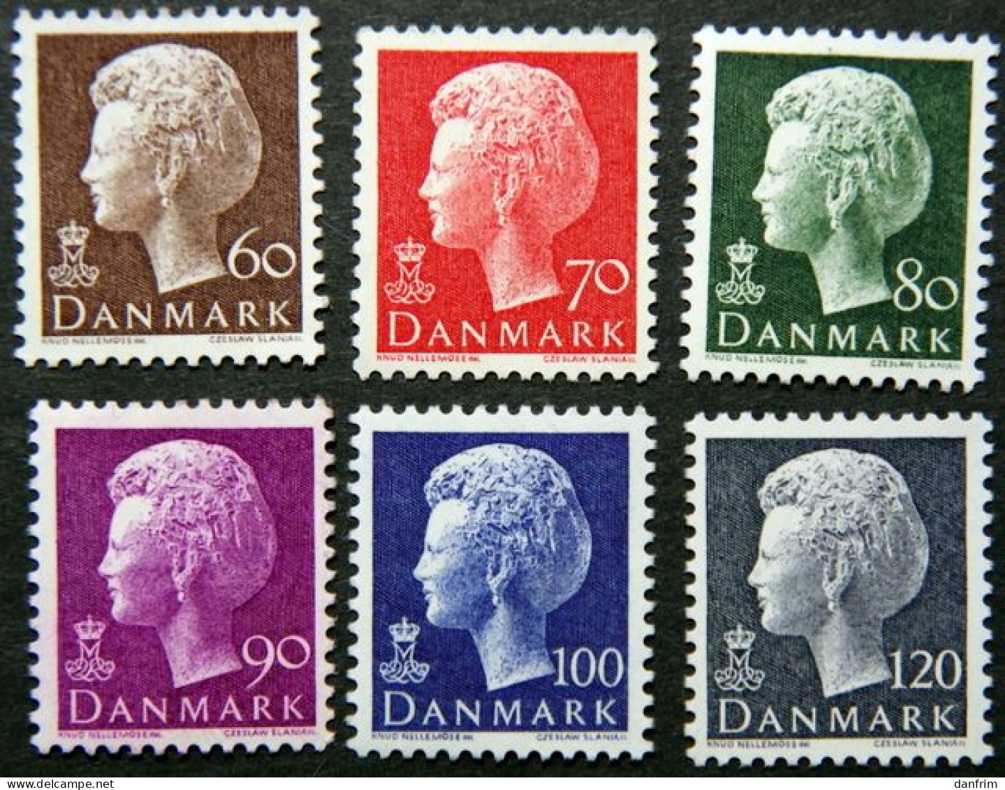 Denmark 1974  MiNr.557y-62y  MNH (**)    ( Lot Ks 1519  ) - Unused Stamps