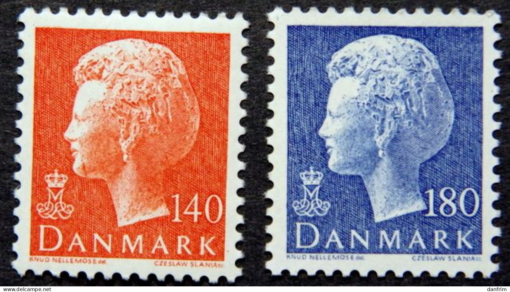 Denmark 1980    Queen Margrethe II  MiNr.702-03 MNH (**) ( Lot  KS 1525 ) - Unused Stamps