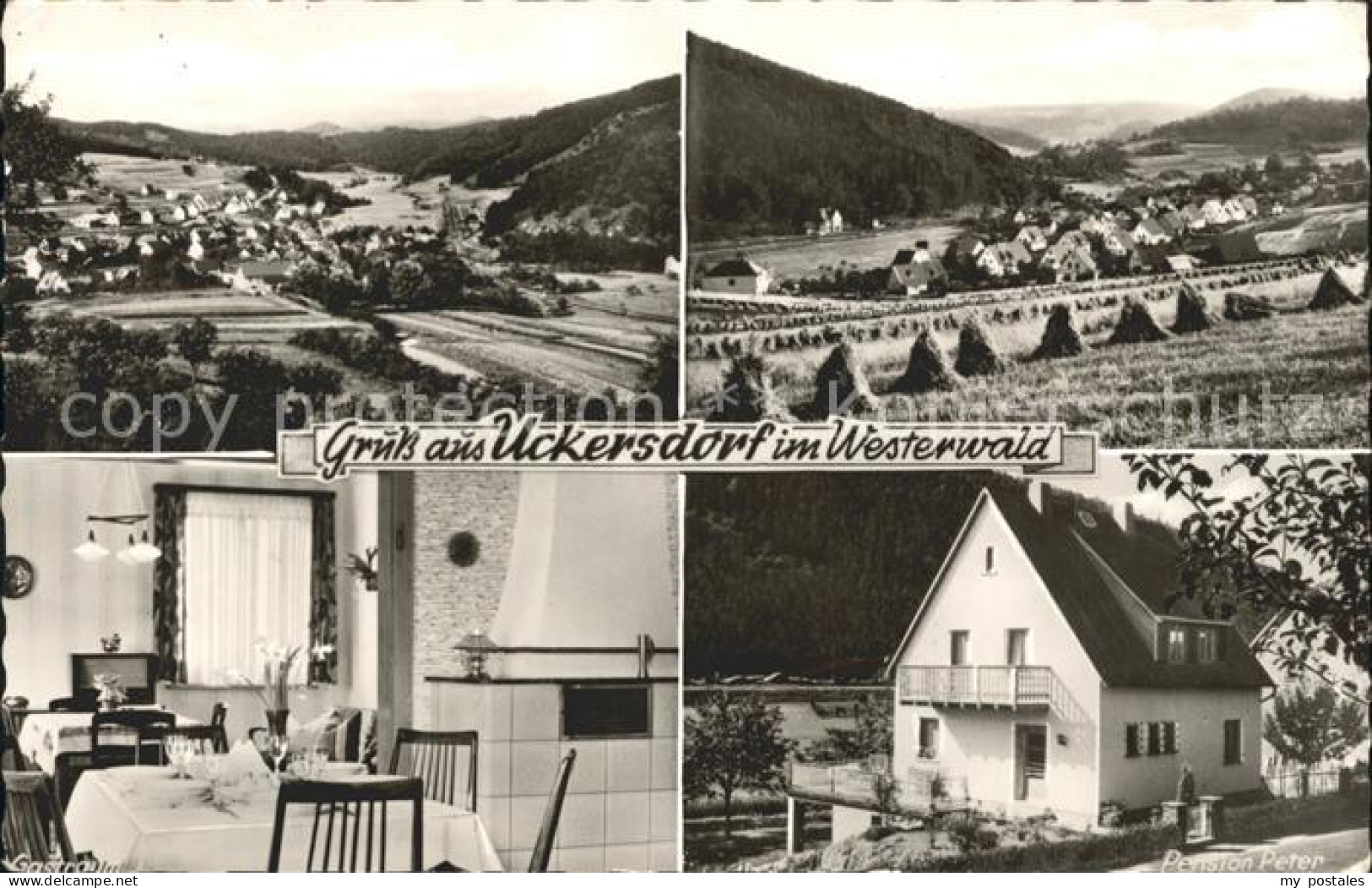 72095465 Uckersdorf Dillkreis Panorama Pension Peter Gaststube Herborn - Herborn