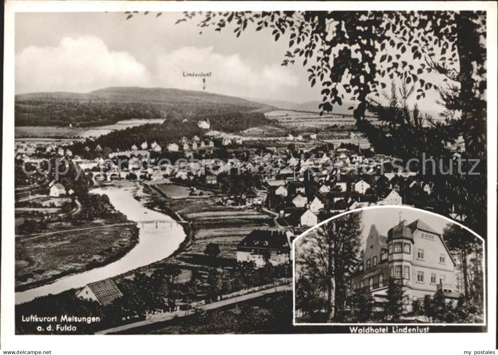 42155210 Melsungen Fulda Fliegeraufnahme Waldhotel Lindenlust Melsungen Fulda - Melsungen