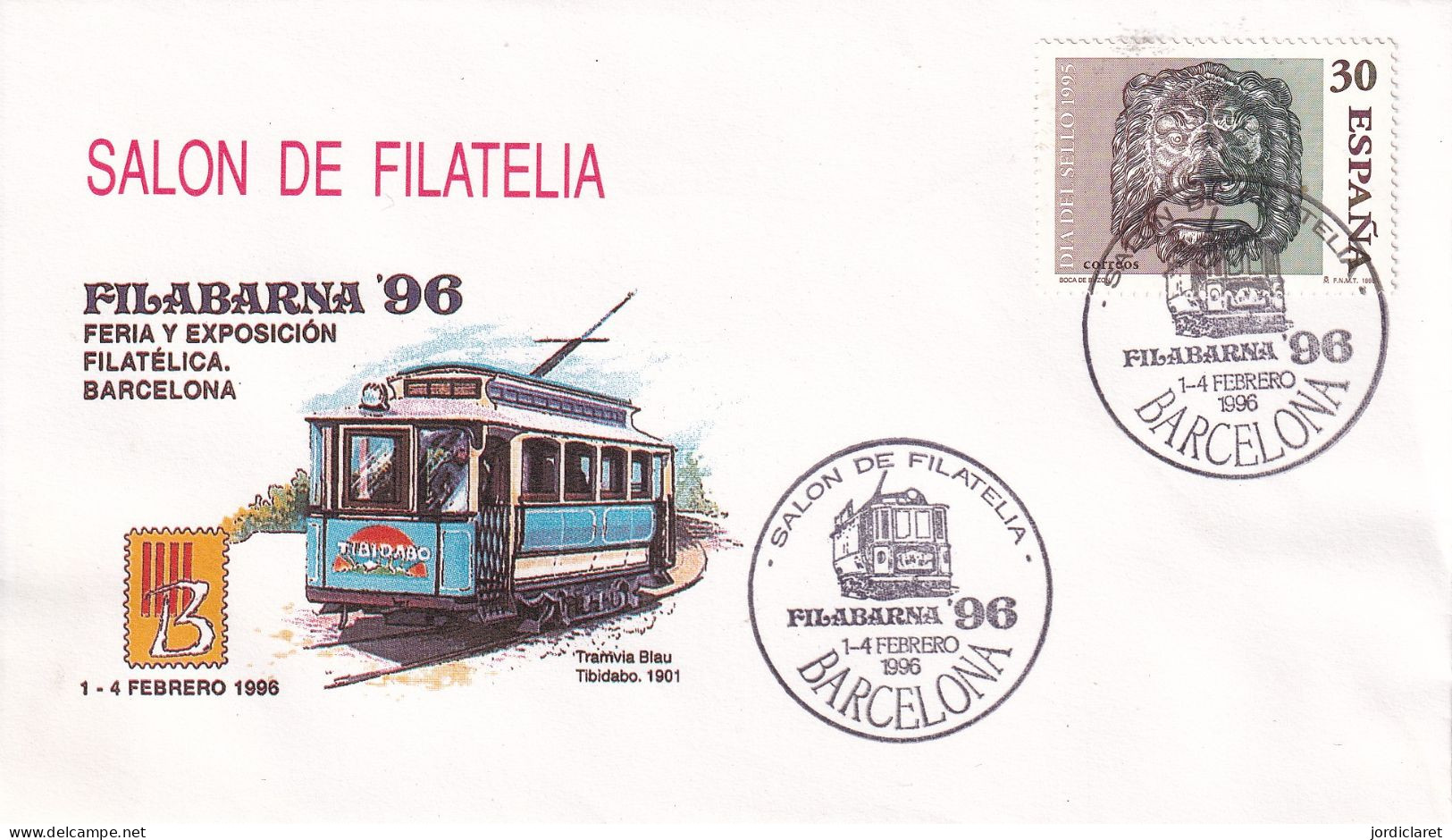 POSTMARKET ESPAÑA  1986  BARCELONA - Tranvías