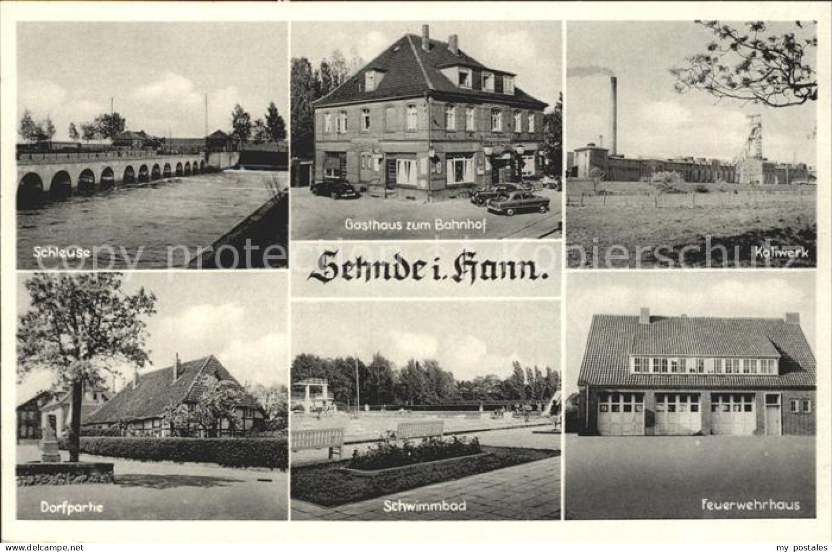 42125359 Sehnde Kaliwerk Schwimmbad Feuerwehrhaus Schleuse Sehnde - Sehnde