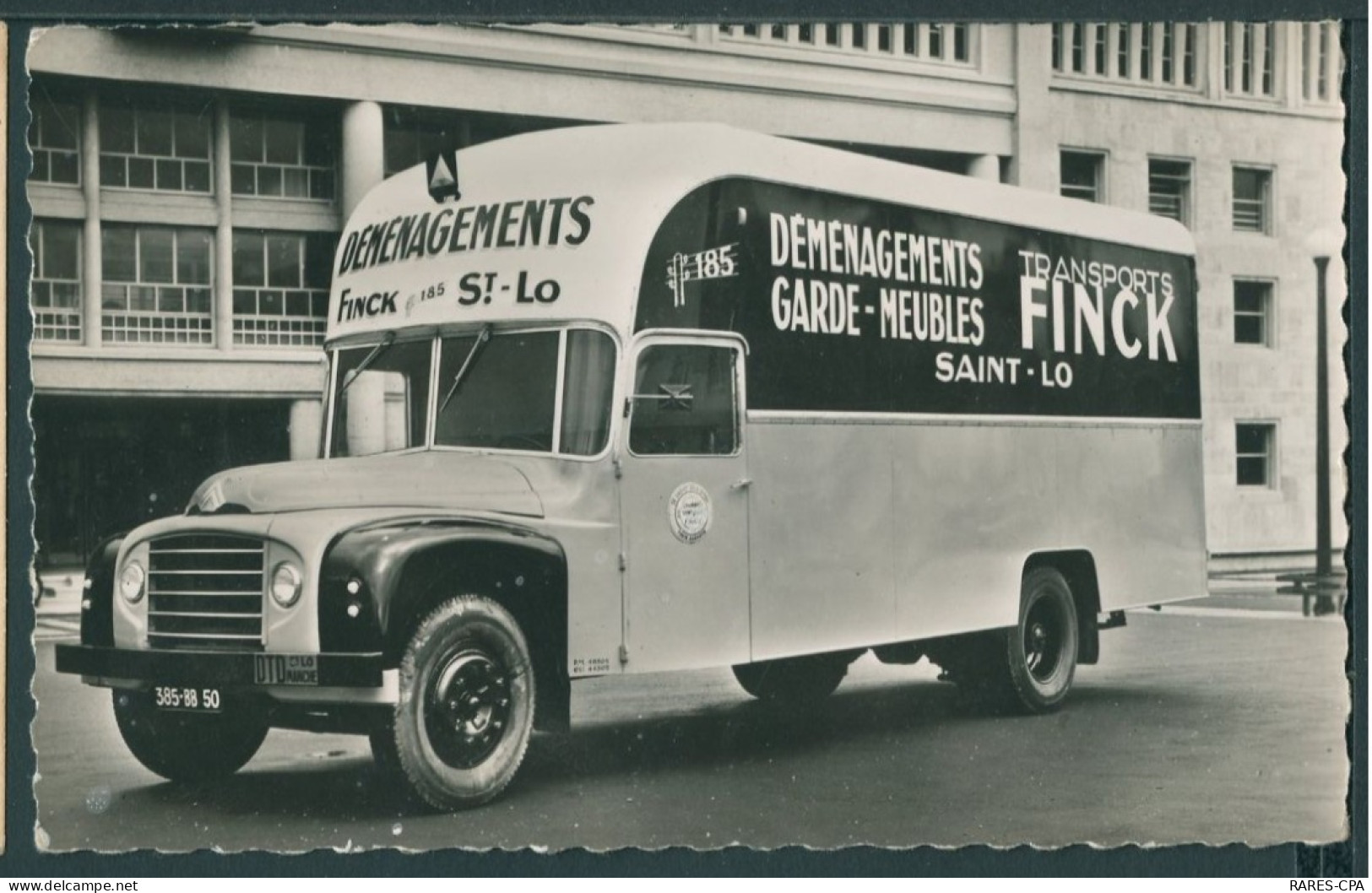 50 SAINT LO - Citroen Type 55 9,3 T - Déménagements Garde Meubles - Transports FINCK - CPSM Photo Véritable - Saint Lo