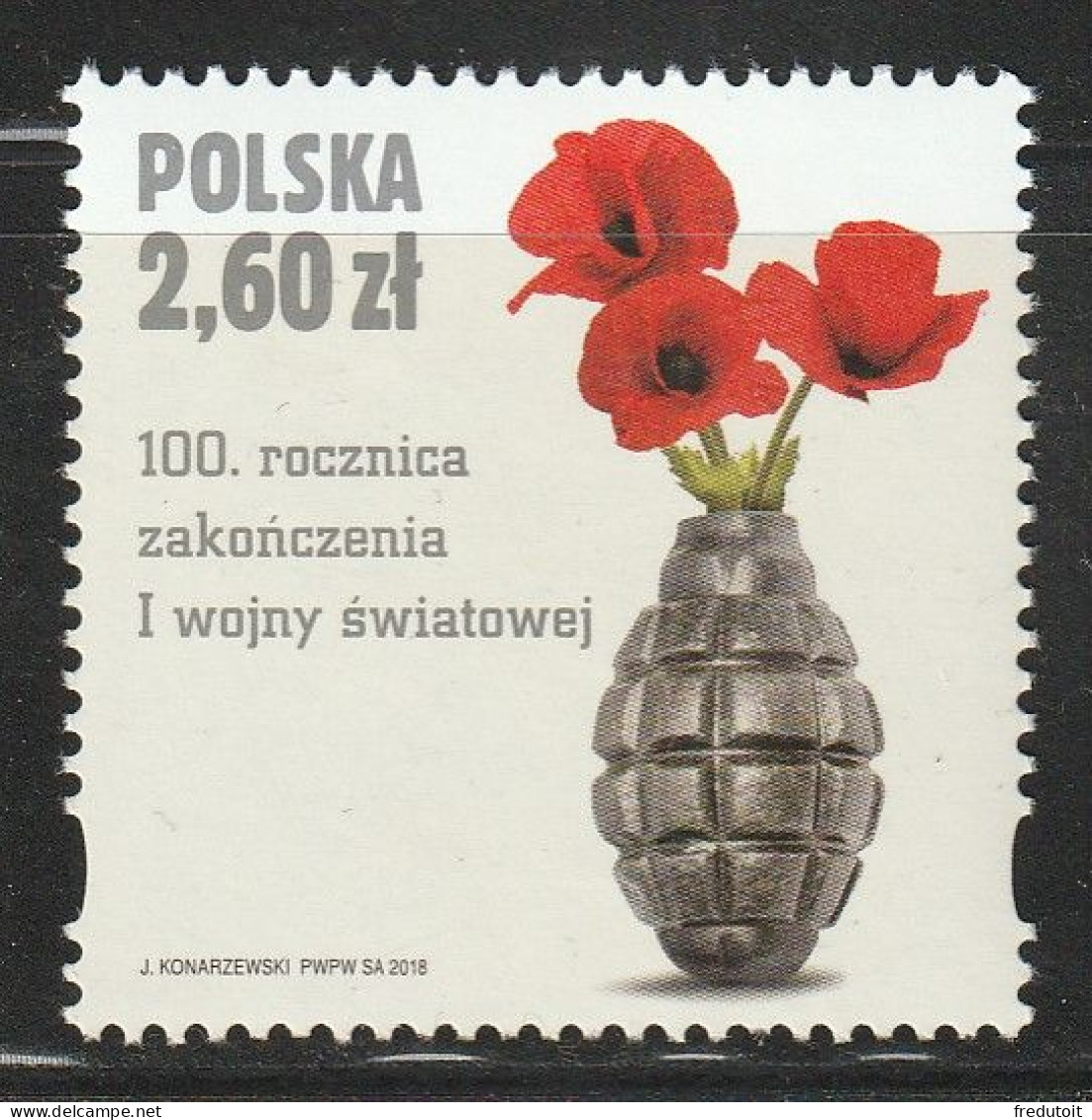 POLOGNE - N°4636  ** (2018) - Nuevos