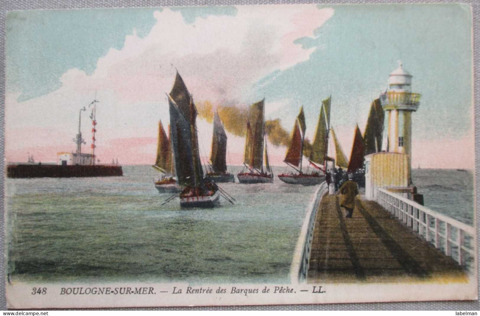 FRANCE BOULOGNE SUR MER FISHERMAN BOATS HARBOUR PORT CARTE POSTALE ANSICHTSKARTE POSTCARD CARD KARTE CARTOLINA POSTKARTE - Brumath