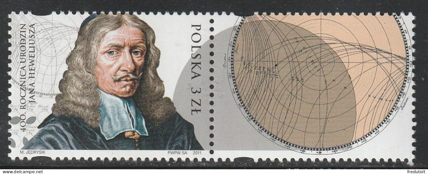 POLOGNE - N°4226  ** (2011) Astronome - Neufs