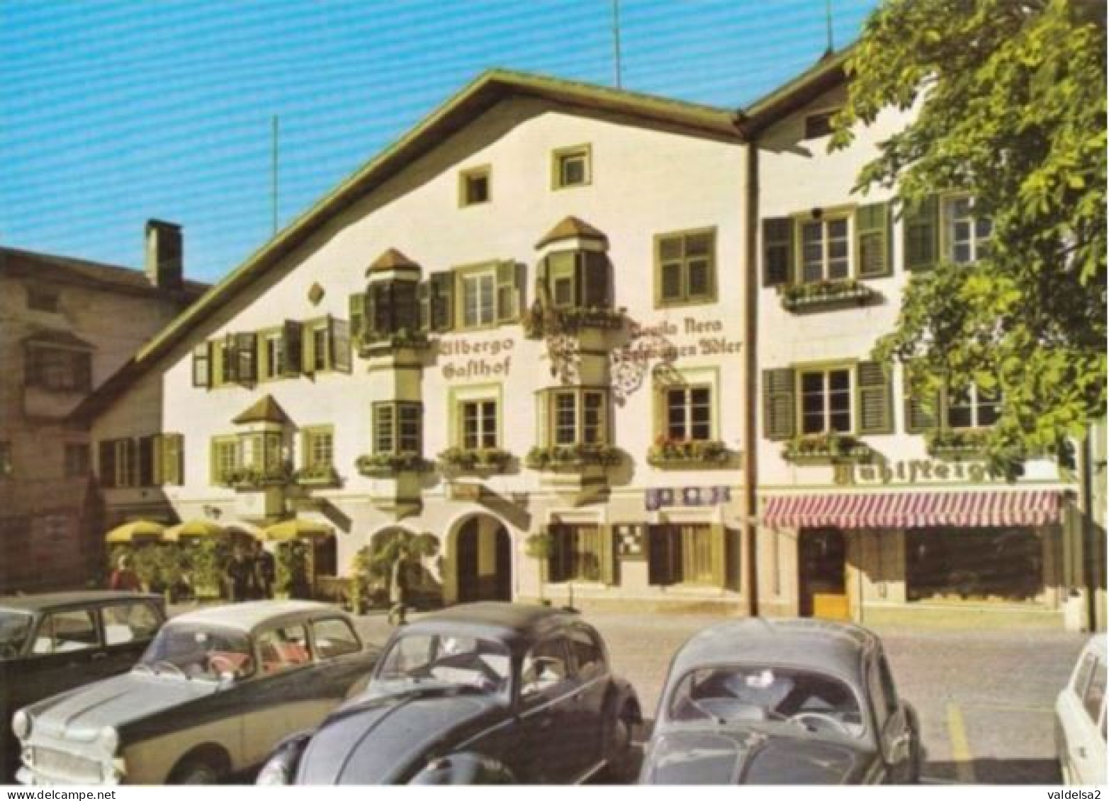 VIPITENO / STERZING - BOLZANO / BOZEN - PIAZZA MITRA / STADTPLATZ - ALBERGO AQUILA NERA - AUTO VW MAGGIOLINO - Vipiteno