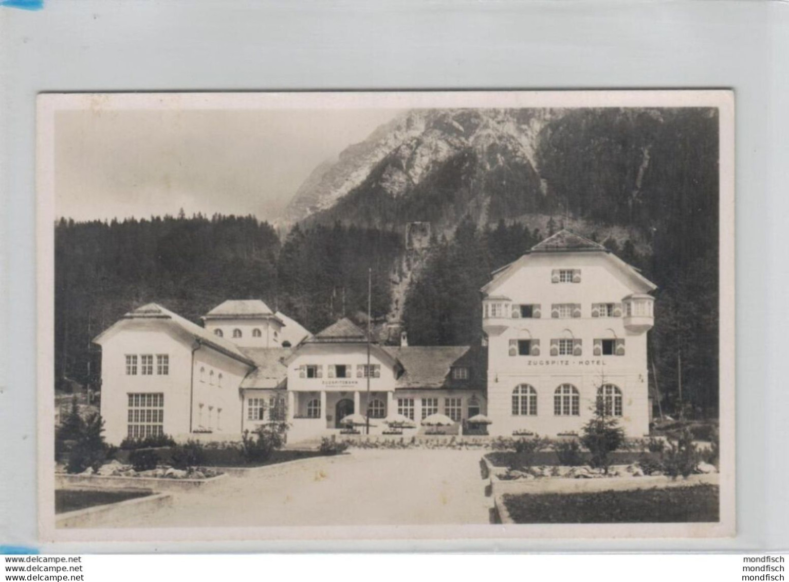 Ehrwald - Tiroler Zugspitzbahn - Talstation Und Talhotel Obermoos 1941 - Ehrwald