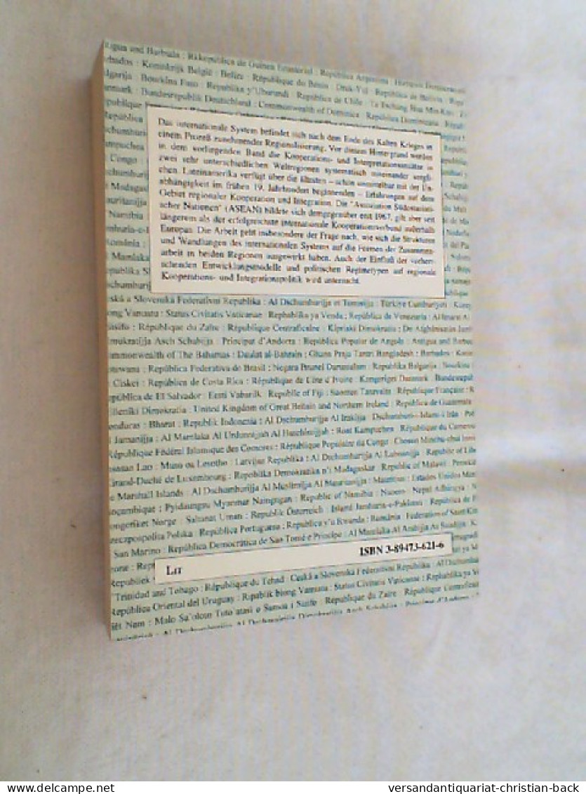 Regionalismus Und Kooperation In Lateinamerika Und Südostasien : Ein Politikwissenschaftlicher Vergleich. - Política Contemporánea