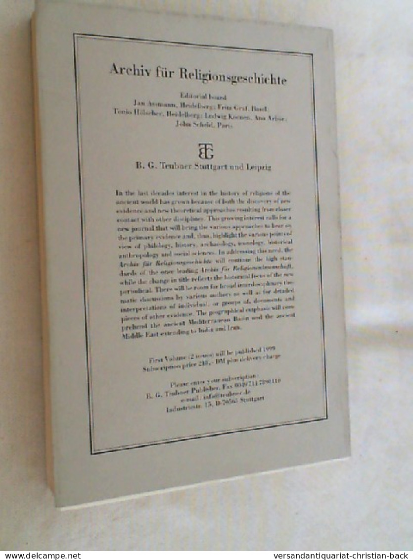 BYZANTINISCHE ZEITSCHRIFT. Begründet Von Karl Krumbacher - 4. Neuzeit (1789-1914)