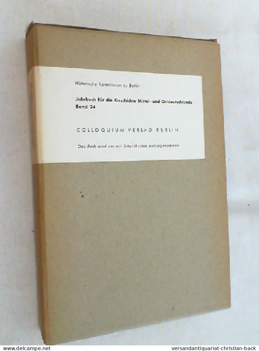 Jahrbuch Für Die Geschichte Mittel- U. Ostdeutschlands - 4. Neuzeit (1789-1914)