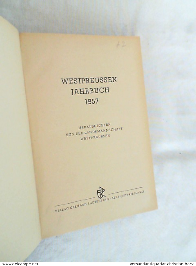 Westpreussen Jahrbuch. 1957. - 4. Neuzeit (1789-1914)