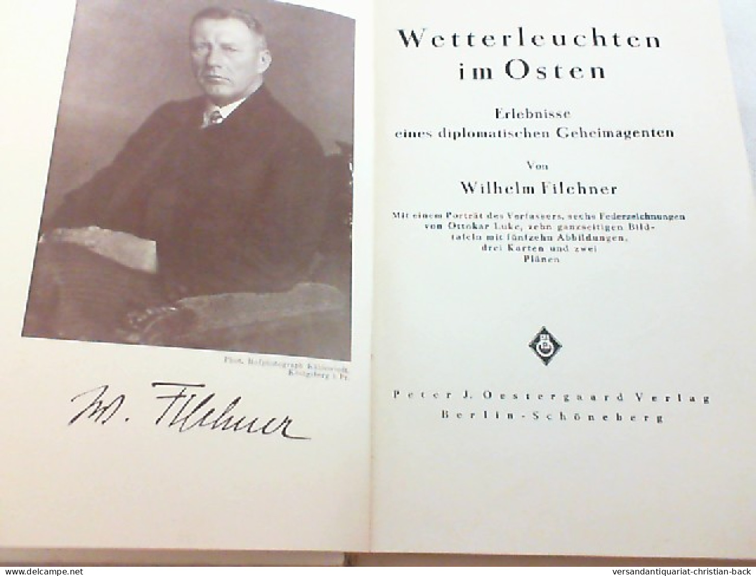 Wetterleuchten Im Osten : Erlebnisse E. Diplomat. Geheimagenten. - Biographies & Mémoires