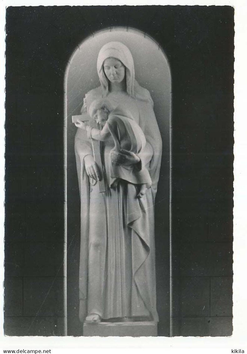 CPSM Dentelée 10.5 X 15 Jordanie (1) Abbaye D'EL-LATROUN La Vierge De Salve  Statue - Jordania