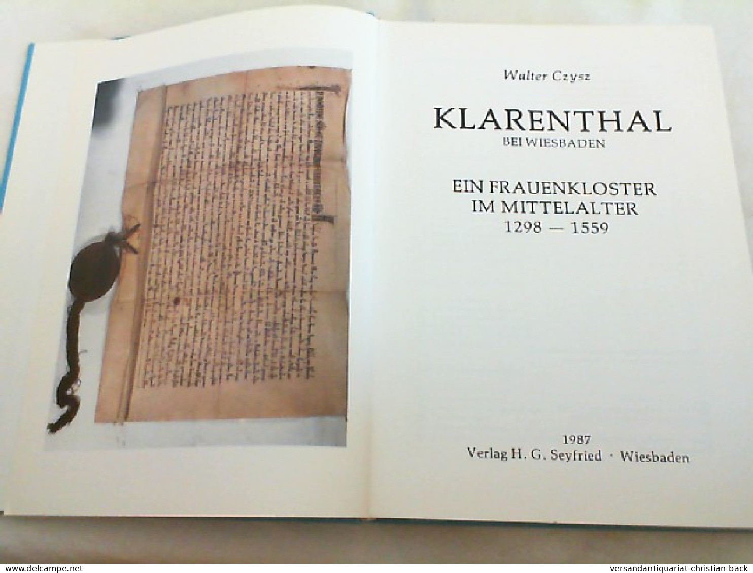 Klarenthal Bei Wiesbaden : E. Frauenkloster Im Mittelalter 1298 -1559. - Sonstige & Ohne Zuordnung