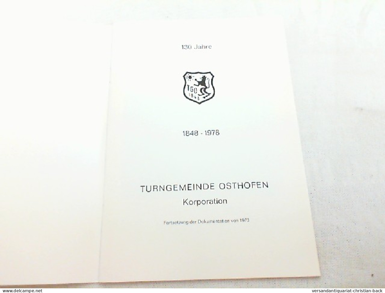 Dokumentation Eines Vereins II - Turngemeinde Osthofen - Autres & Non Classés