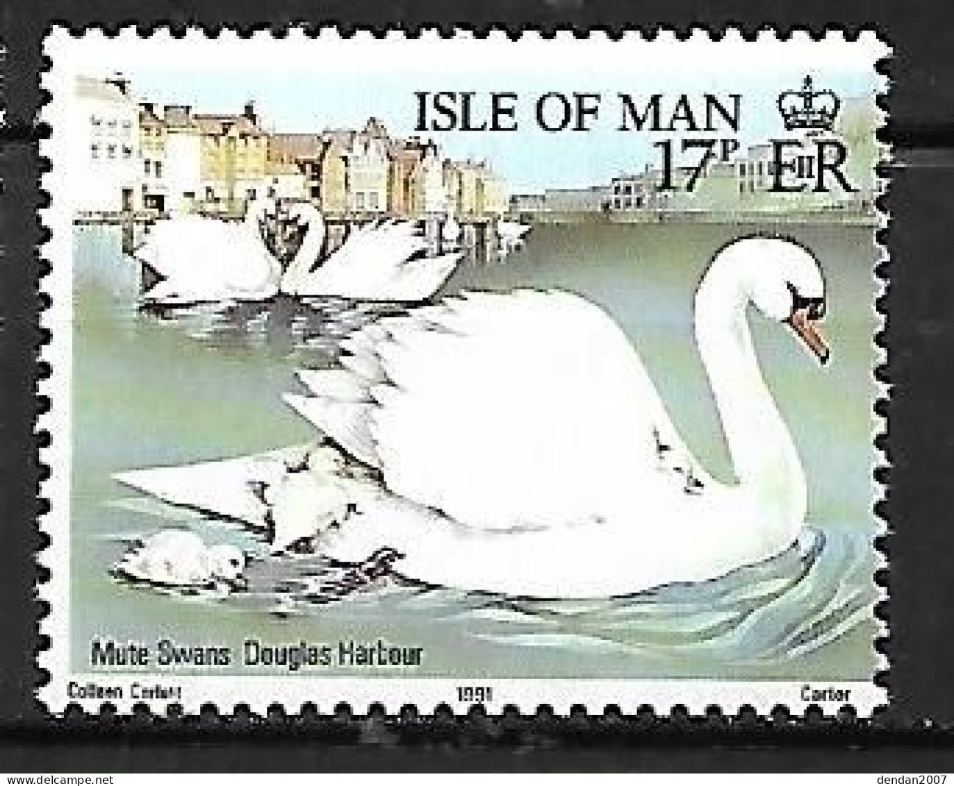 Isle Of Man - MNH ** 1991 :  Mute Swan  -  Cygnus Olor - Cisnes