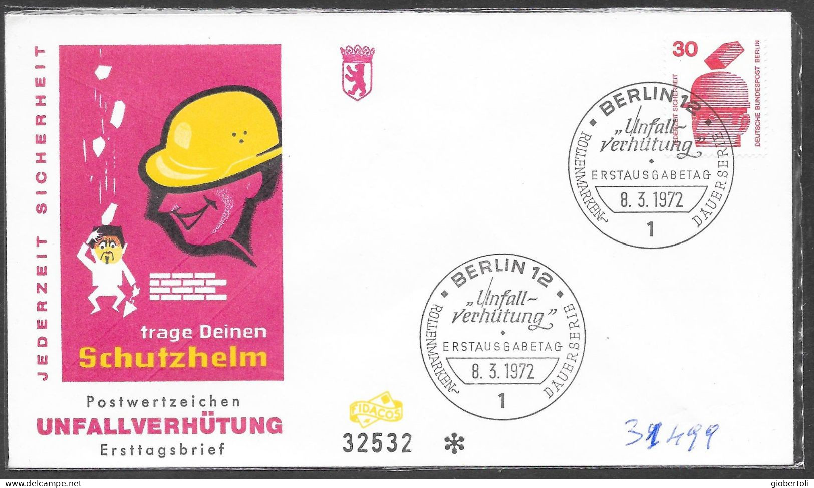 Germania/Germany/Allemagne (Berlino): FDC, Prevenzione Infortuni, Accident Prevention, Prévention De L'infortune - Fabbriche E Imprese